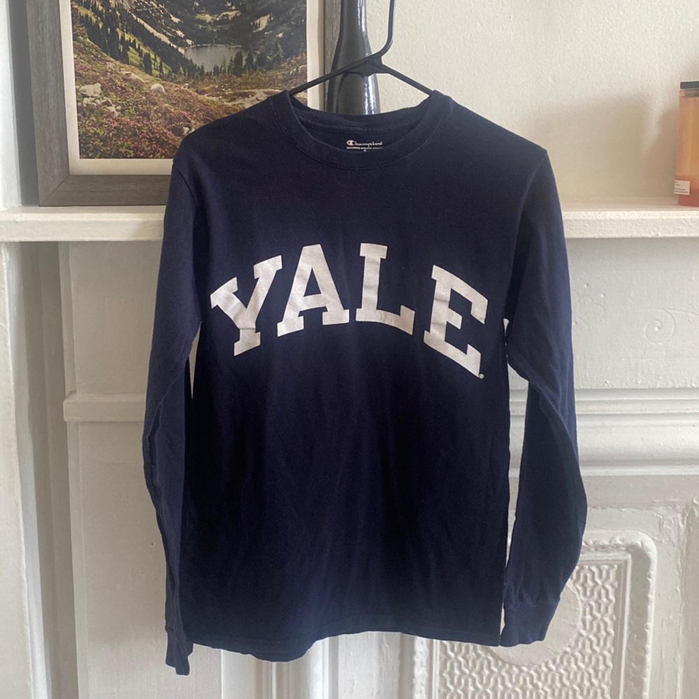 YALE Champion long sleeve crew neck navy S